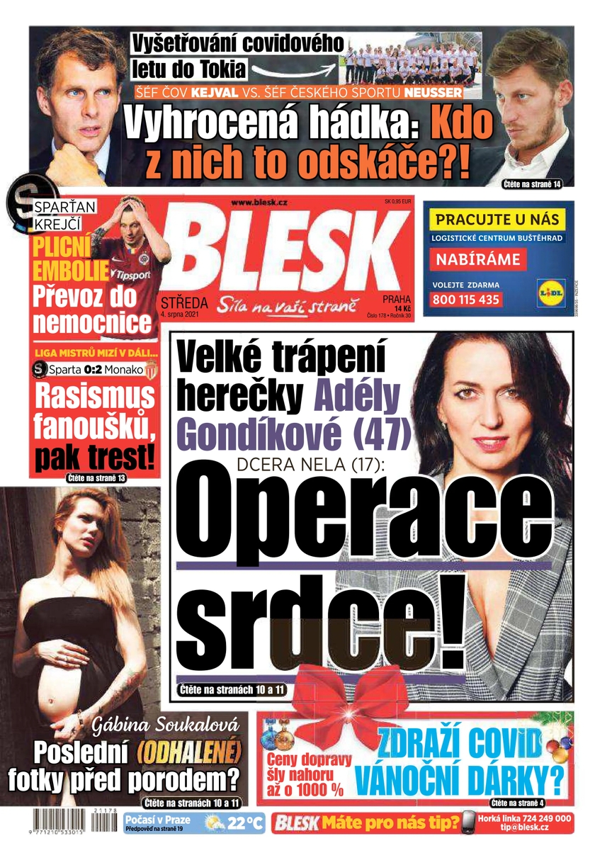 E-magazín BLESK - 4.8.2021 - CZECH NEWS CENTER a. s.