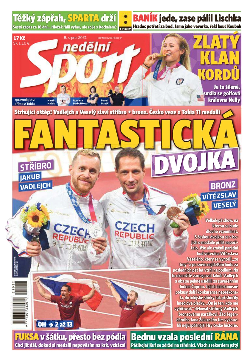 E-magazín nedělní Sport - 32/2021 - CZECH NEWS CENTER a. s.