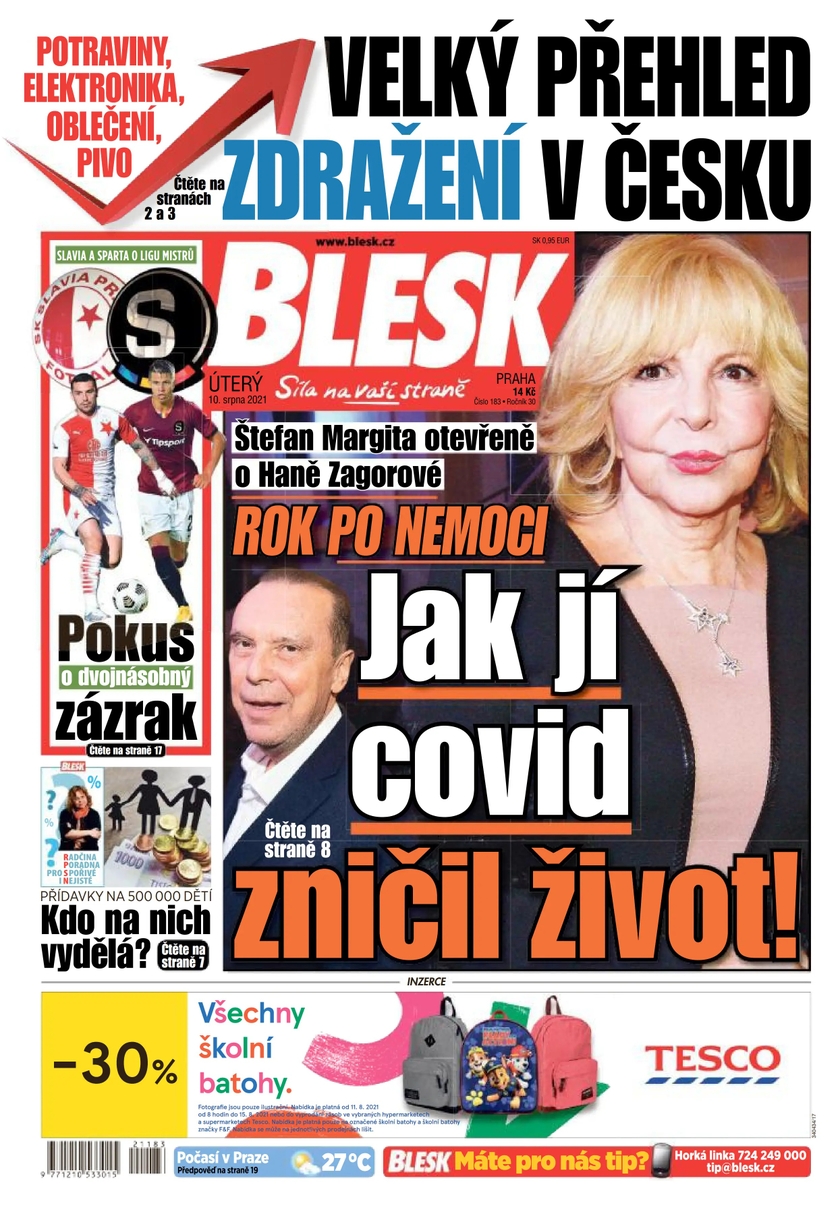 E-magazín BLESK - 10.8.2021 - CZECH NEWS CENTER a. s.