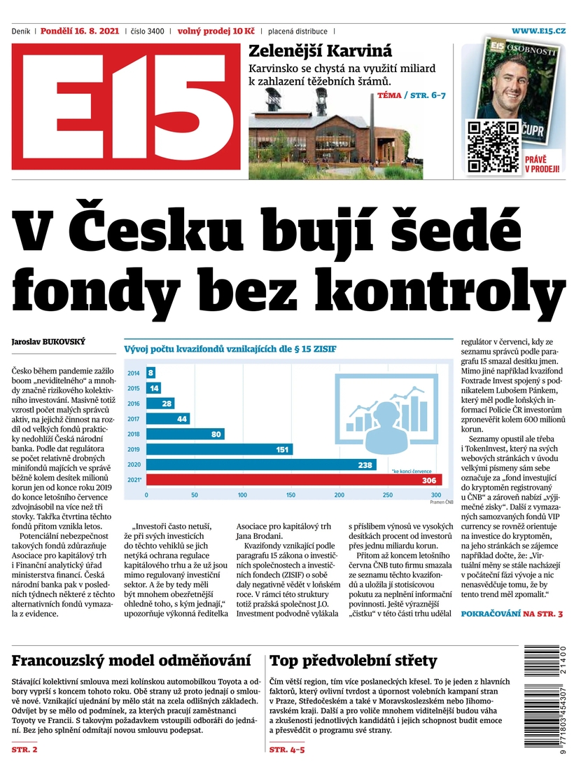 E-magazín e15 - 16.8.2021 - CZECH NEWS CENTER a. s.