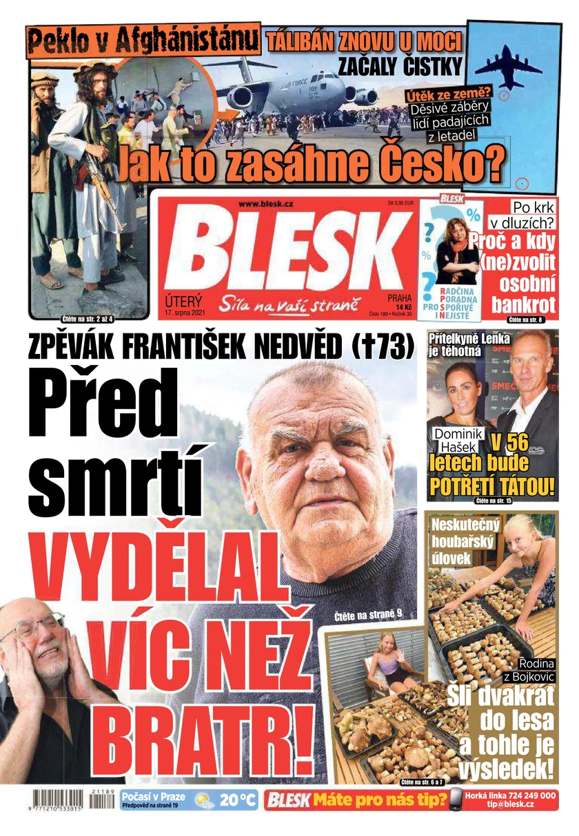 E-magazín BLESK - 17.8.2021 - CZECH NEWS CENTER a. s.