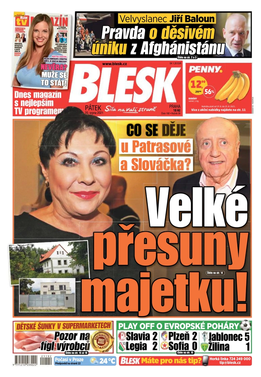 E-magazín BLESK - 20.8.2021 - CZECH NEWS CENTER a. s.