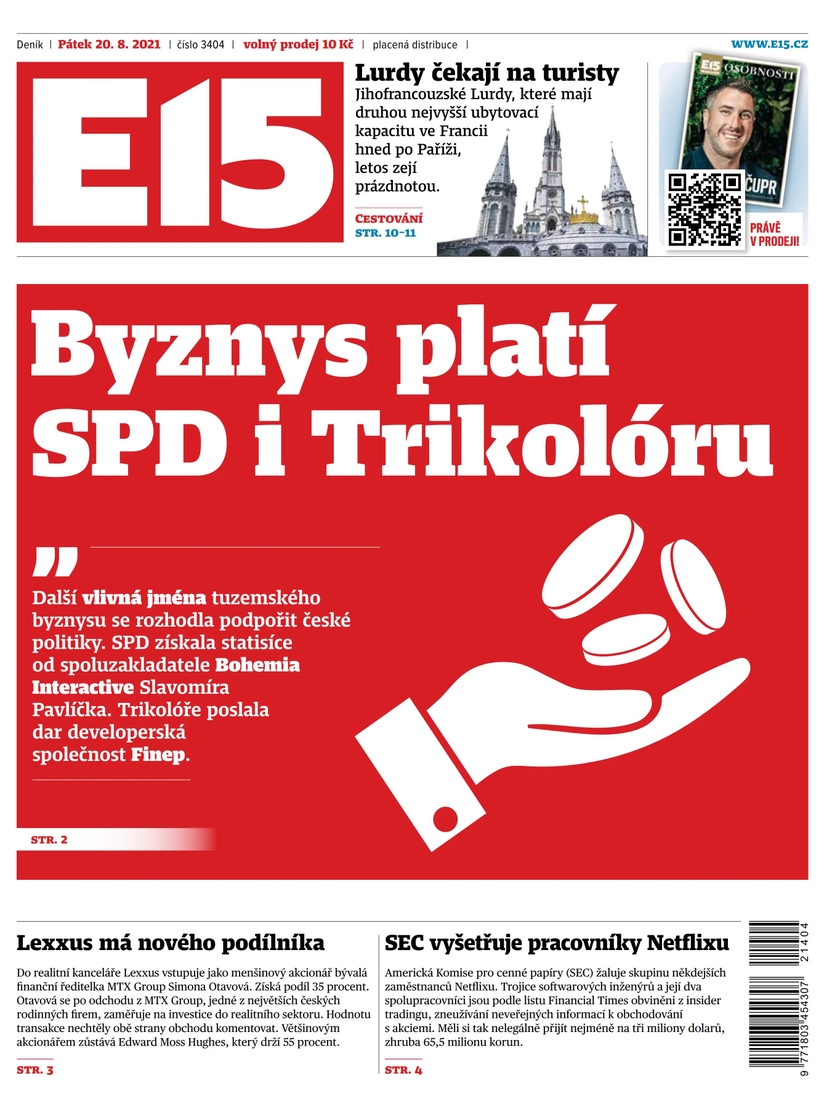 E-magazín e15 - 20.8.2021 - CZECH NEWS CENTER a. s.