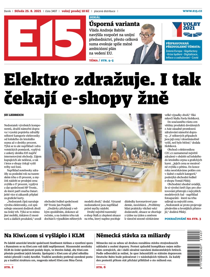 E-magazín e15 - 25.8.2021 - CZECH NEWS CENTER a. s.