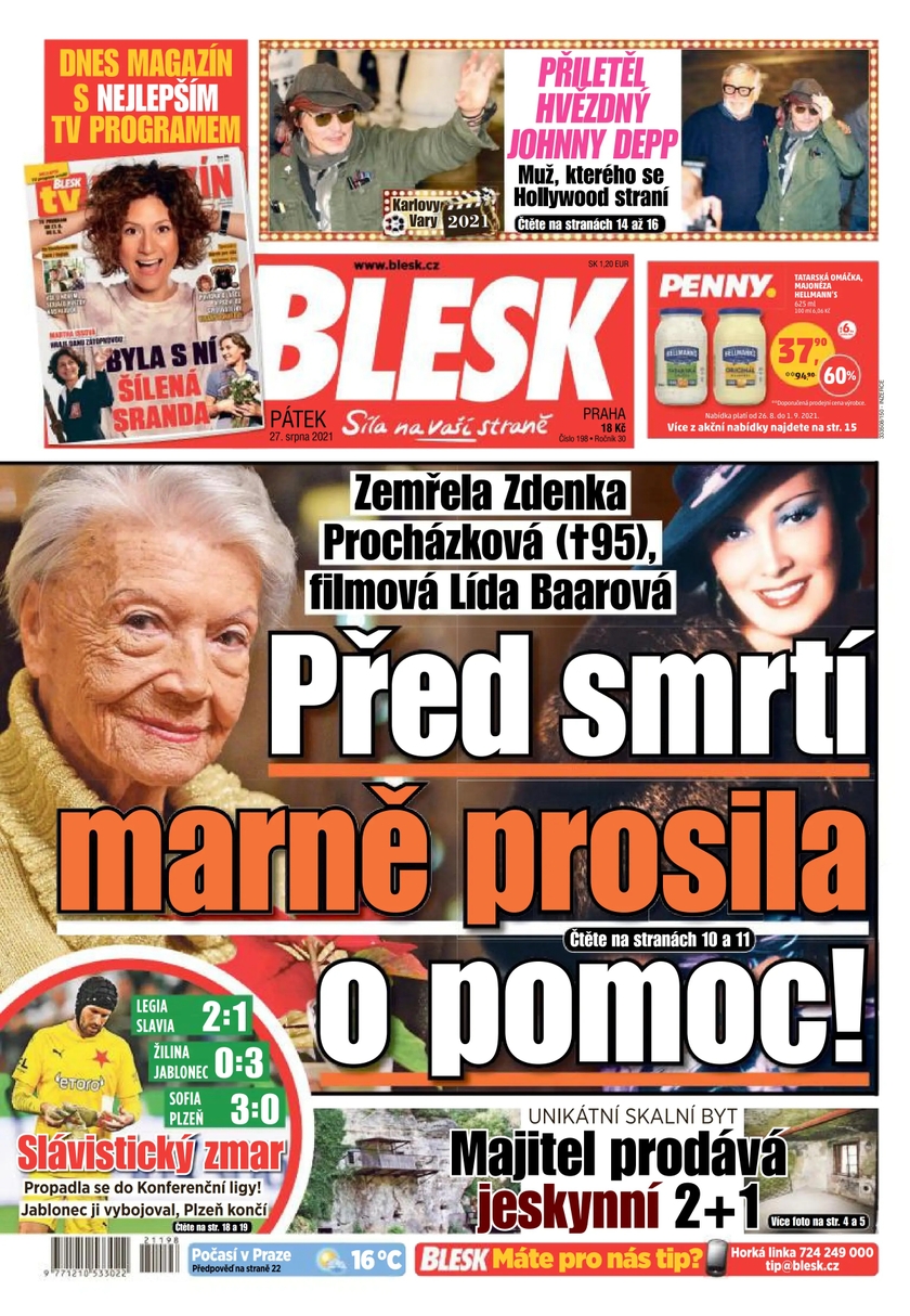 E-magazín BLESK - 27.8.2021 - CZECH NEWS CENTER a. s.