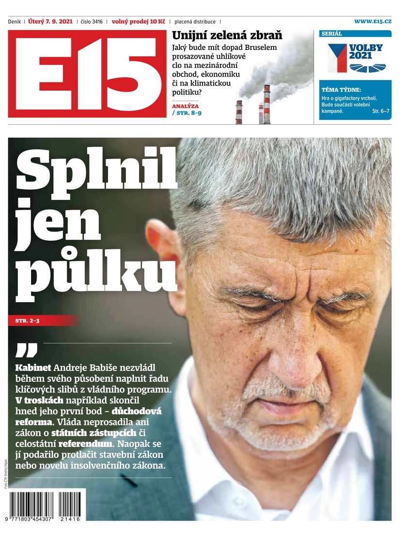 E-magazín e15 - 7.9.2021 - CZECH NEWS CENTER a. s.