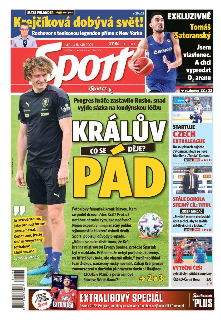 E-magazín Sport - 8.9.2021 - CZECH NEWS CENTER a. s.