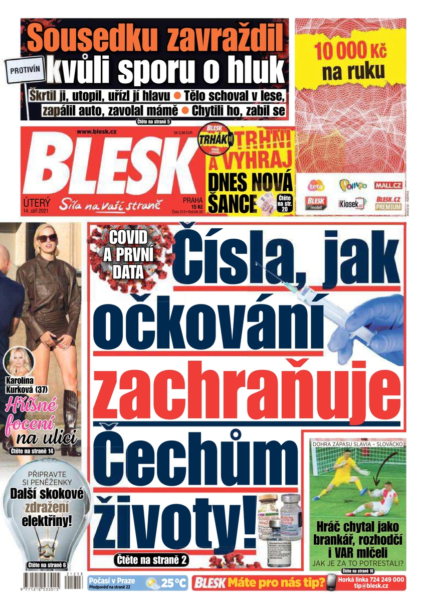 E-magazín BLESK - 14.9.2021 - CZECH NEWS CENTER a. s.