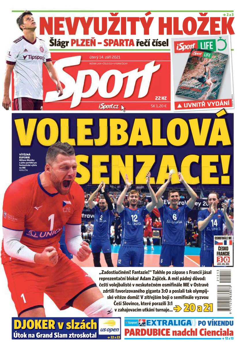E-magazín Sport - 14.9.2021 - CZECH NEWS CENTER a. s.