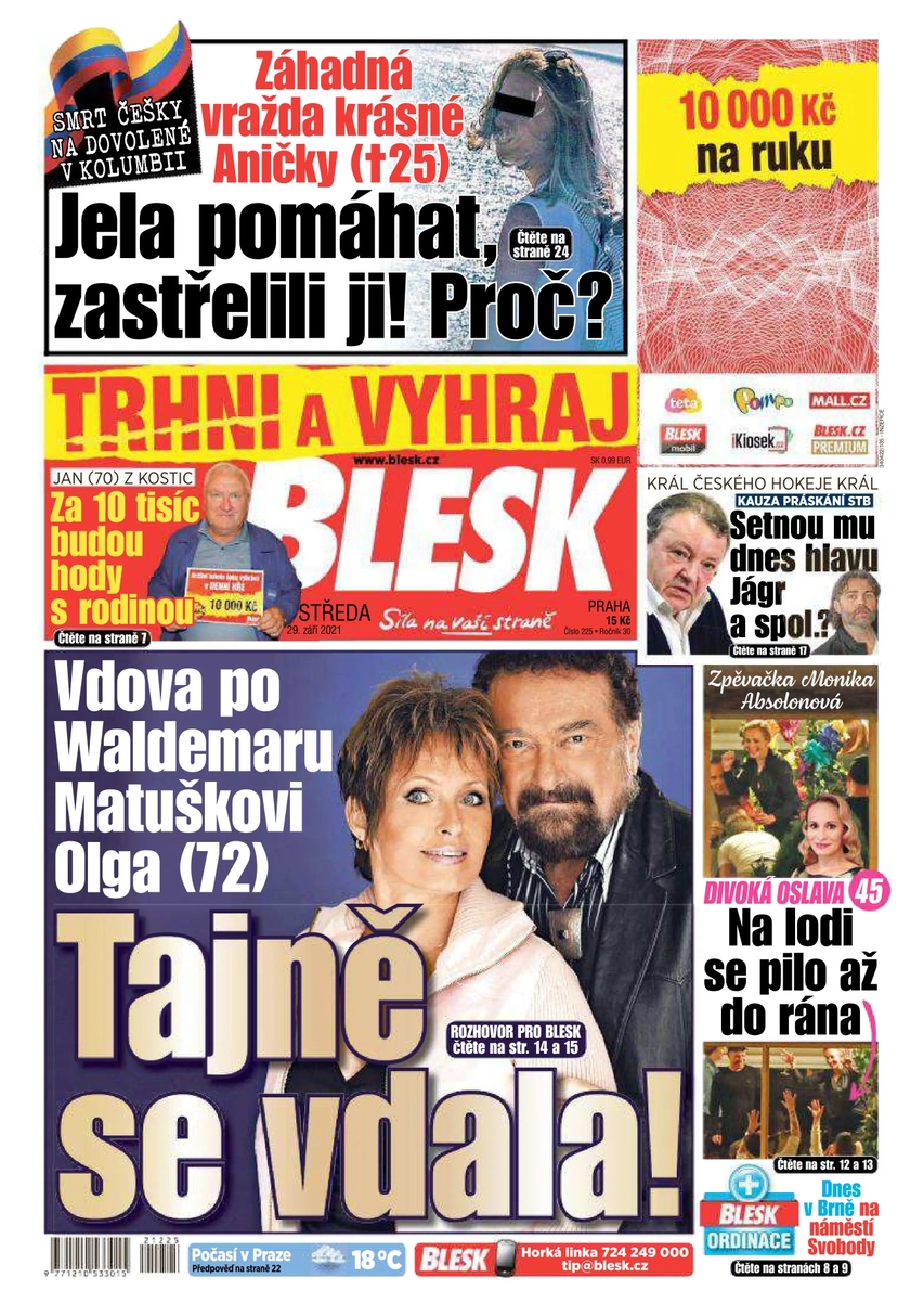 E-magazín BLESK - 29.9.2021 - CZECH NEWS CENTER a. s.
