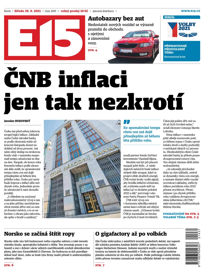 E-magazín e15 - 29.9.2021 - CZECH NEWS CENTER a. s.
