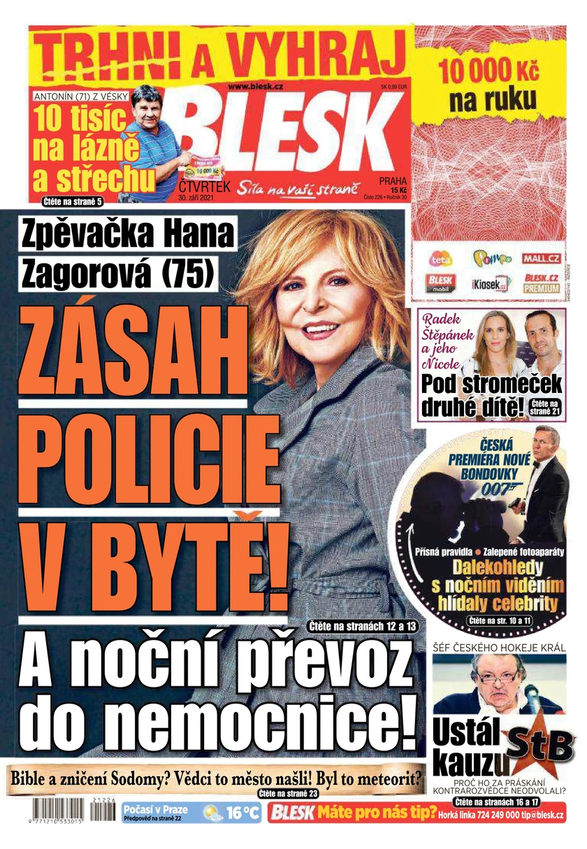 E-magazín BLESK - 30.9.2021 - CZECH NEWS CENTER a. s.