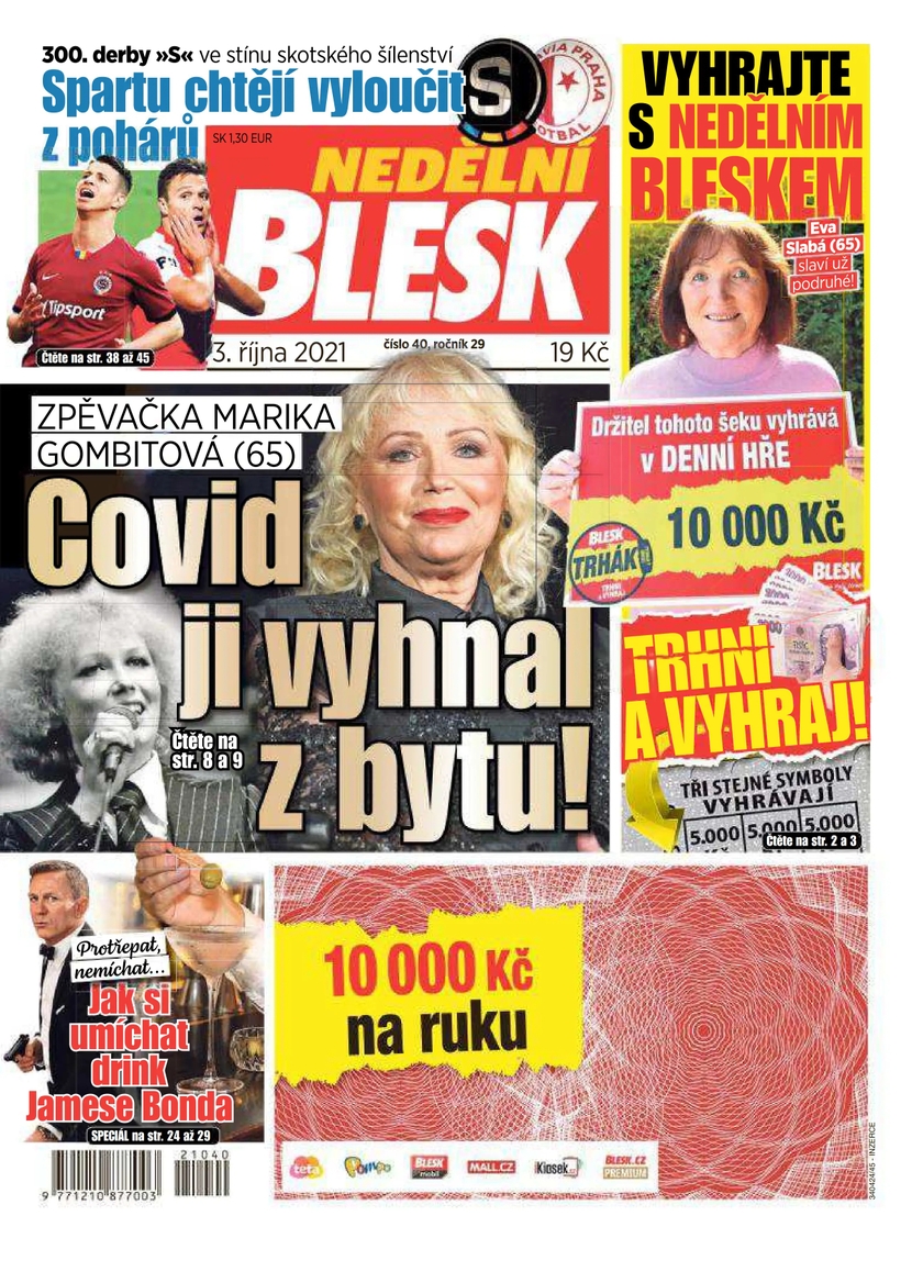 E-magazín NEDĚLNÍ BLESK - 40/2021 - CZECH NEWS CENTER a. s.