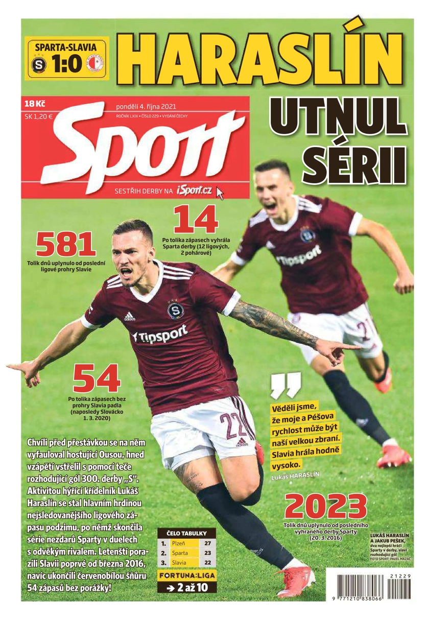 E-magazín Sport - 4.10.2021 - CZECH NEWS CENTER a. s.
