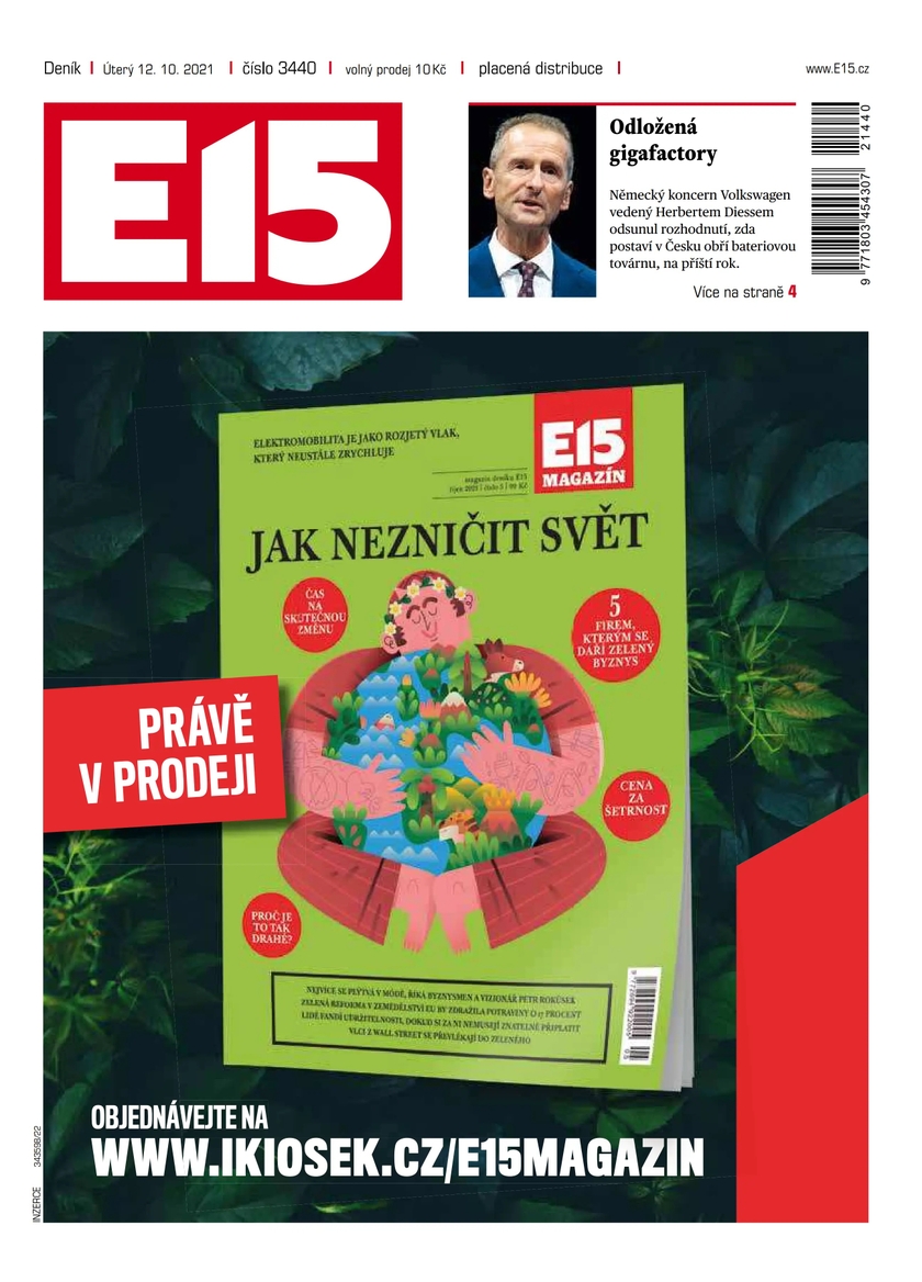 E-magazín e15 - 12.10.2021 - CZECH NEWS CENTER a. s.
