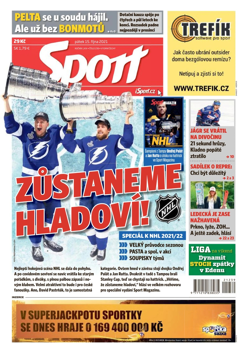 E-magazín Sport - 15.10.2021 - CZECH NEWS CENTER a. s.