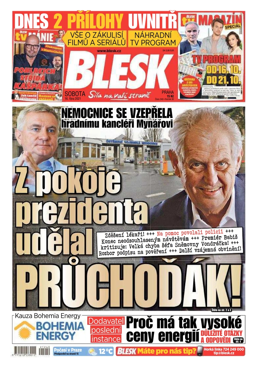 E-magazín BLESK - 16.10.2021 - CZECH NEWS CENTER a. s.