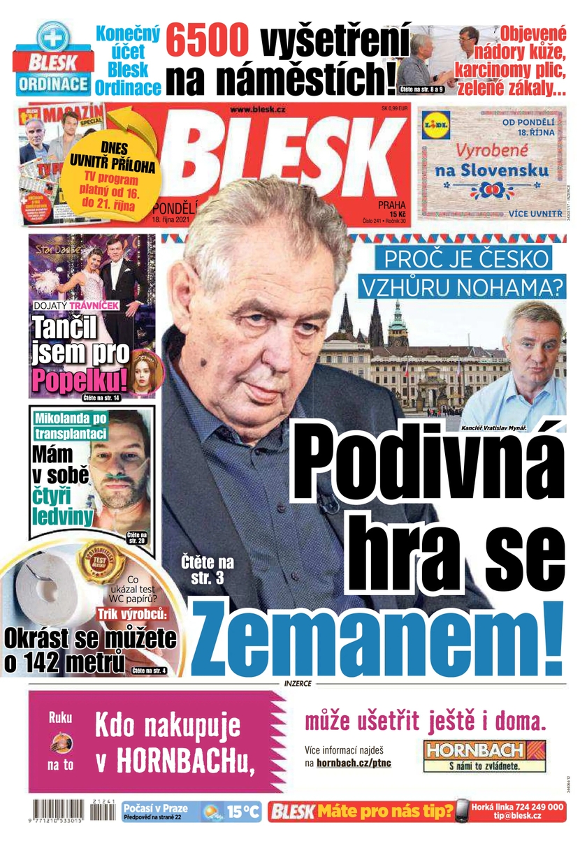 E-magazín BLESK - 18.10.2021 - CZECH NEWS CENTER a. s.