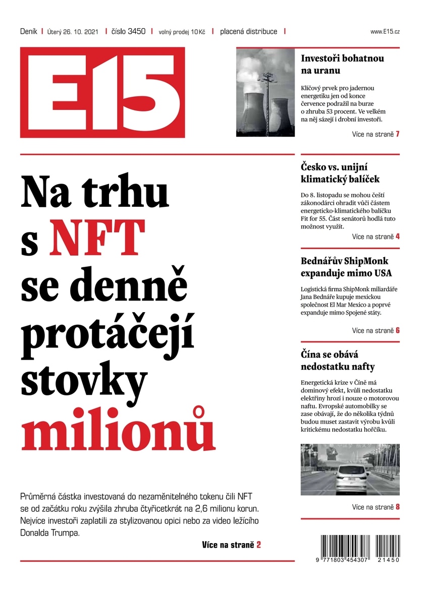 E-magazín e15 - 26.10.2021 - CZECH NEWS CENTER a. s.