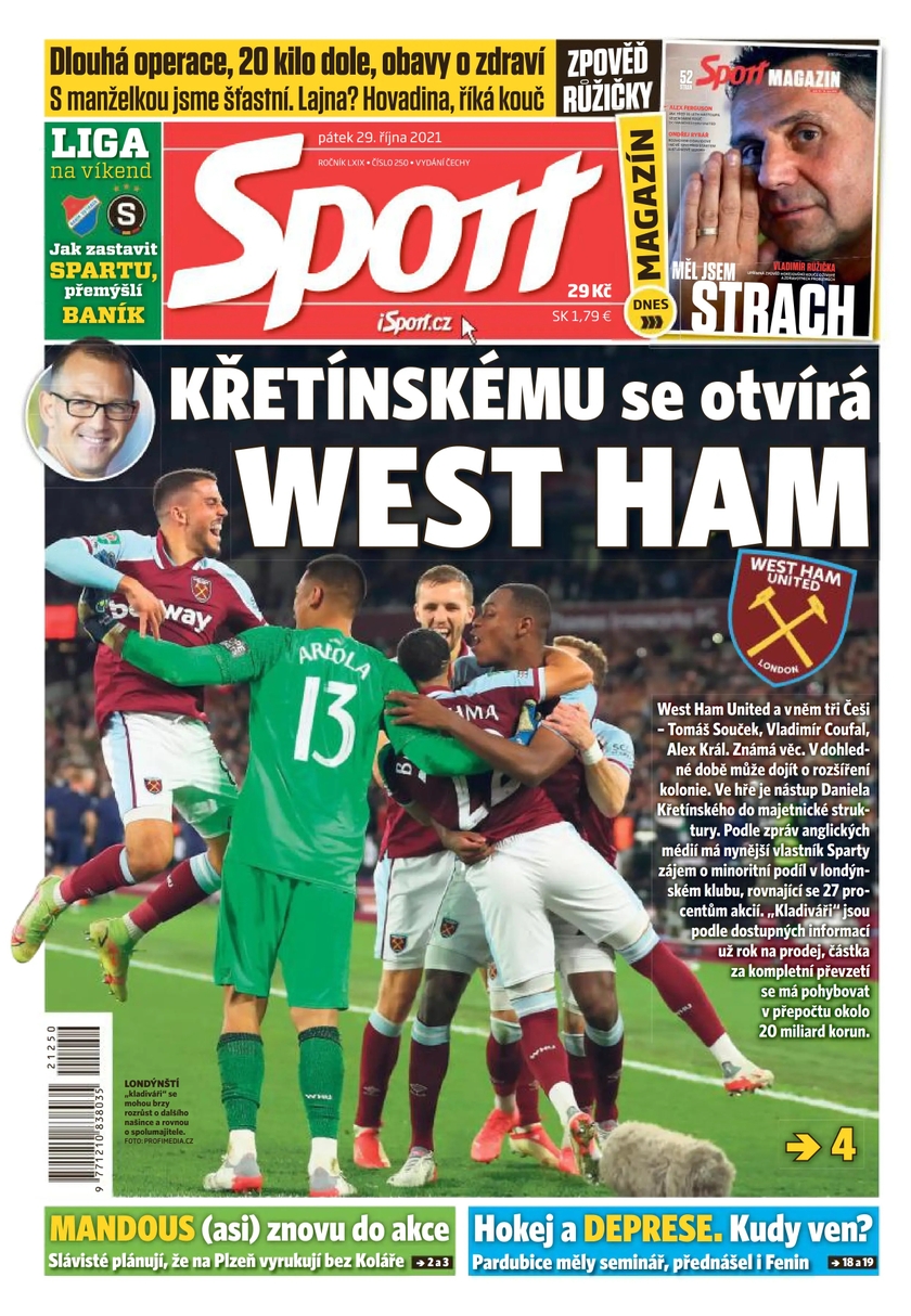 E-magazín Sport - 29.10.2021 - CZECH NEWS CENTER a. s.