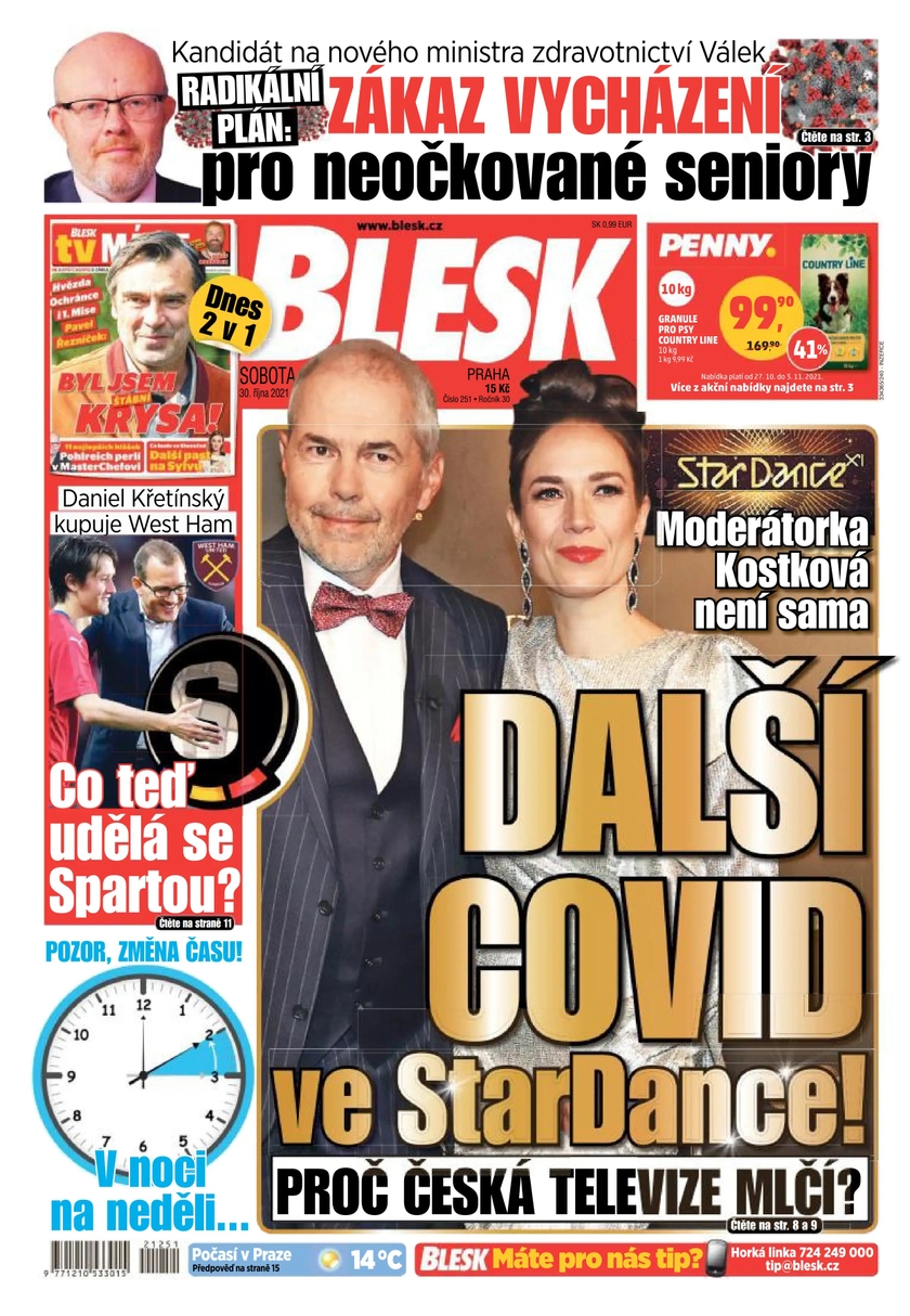 E-magazín BLESK - 30.10.2021 - CZECH NEWS CENTER a. s.