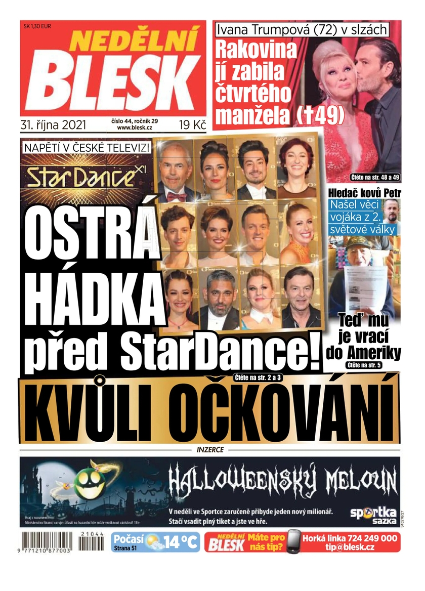 E-magazín NEDĚLNÍ BLESK - 44/2021 - CZECH NEWS CENTER a. s.
