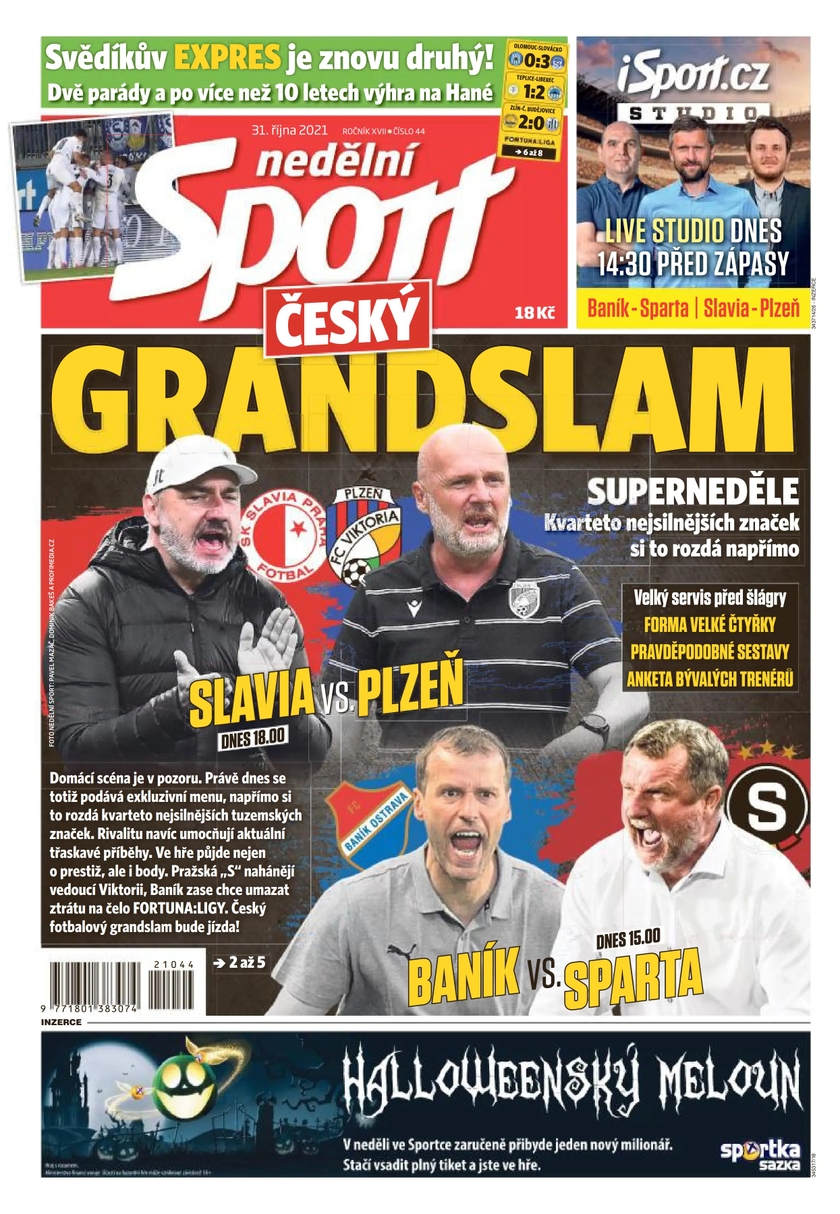 E-magazín nedělní Sport - 44/2021 - CZECH NEWS CENTER a. s.