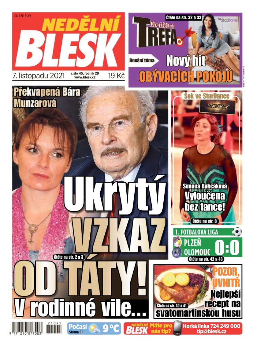 E-magazín NEDĚLNÍ BLESK - 45/2021 - CZECH NEWS CENTER a. s.
