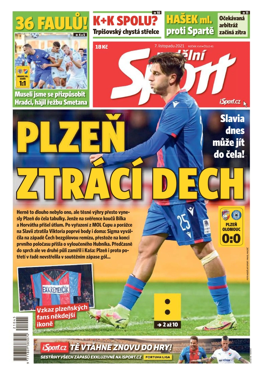 E-magazín nedělní Sport - 45/2021 - CZECH NEWS CENTER a. s.