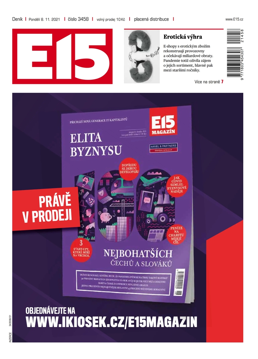 E-magazín e15 - 8.11.2021 - CZECH NEWS CENTER a. s.