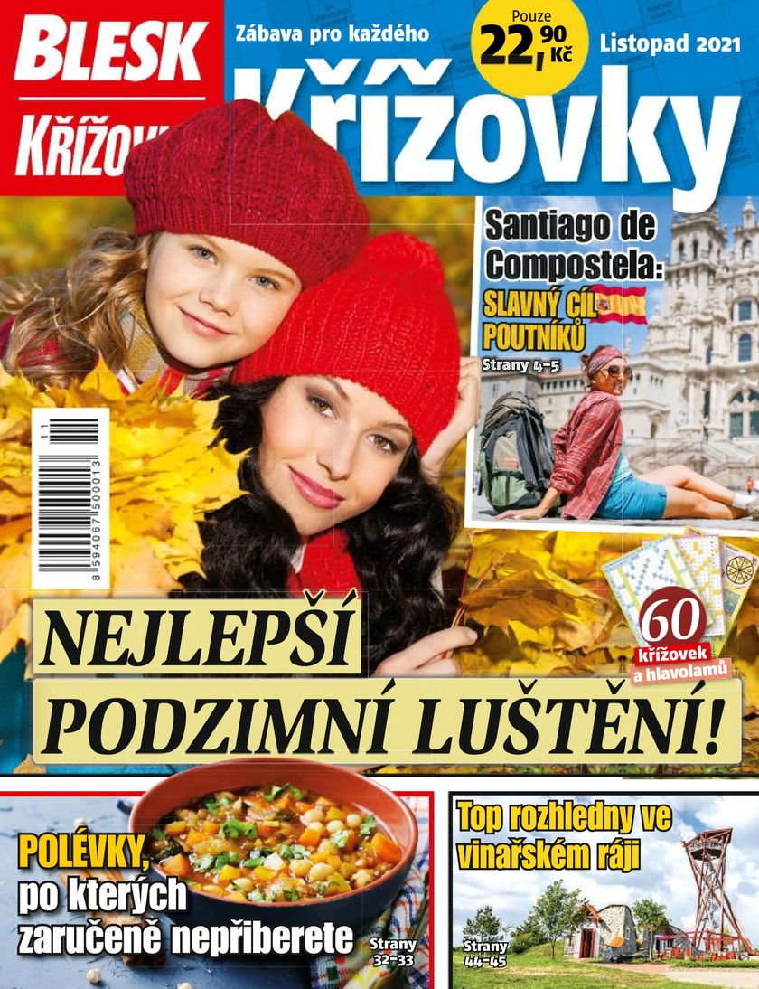 E-magazín BLESK KŘÍŽOVKY - 11/2021 - CZECH NEWS CENTER a. s.