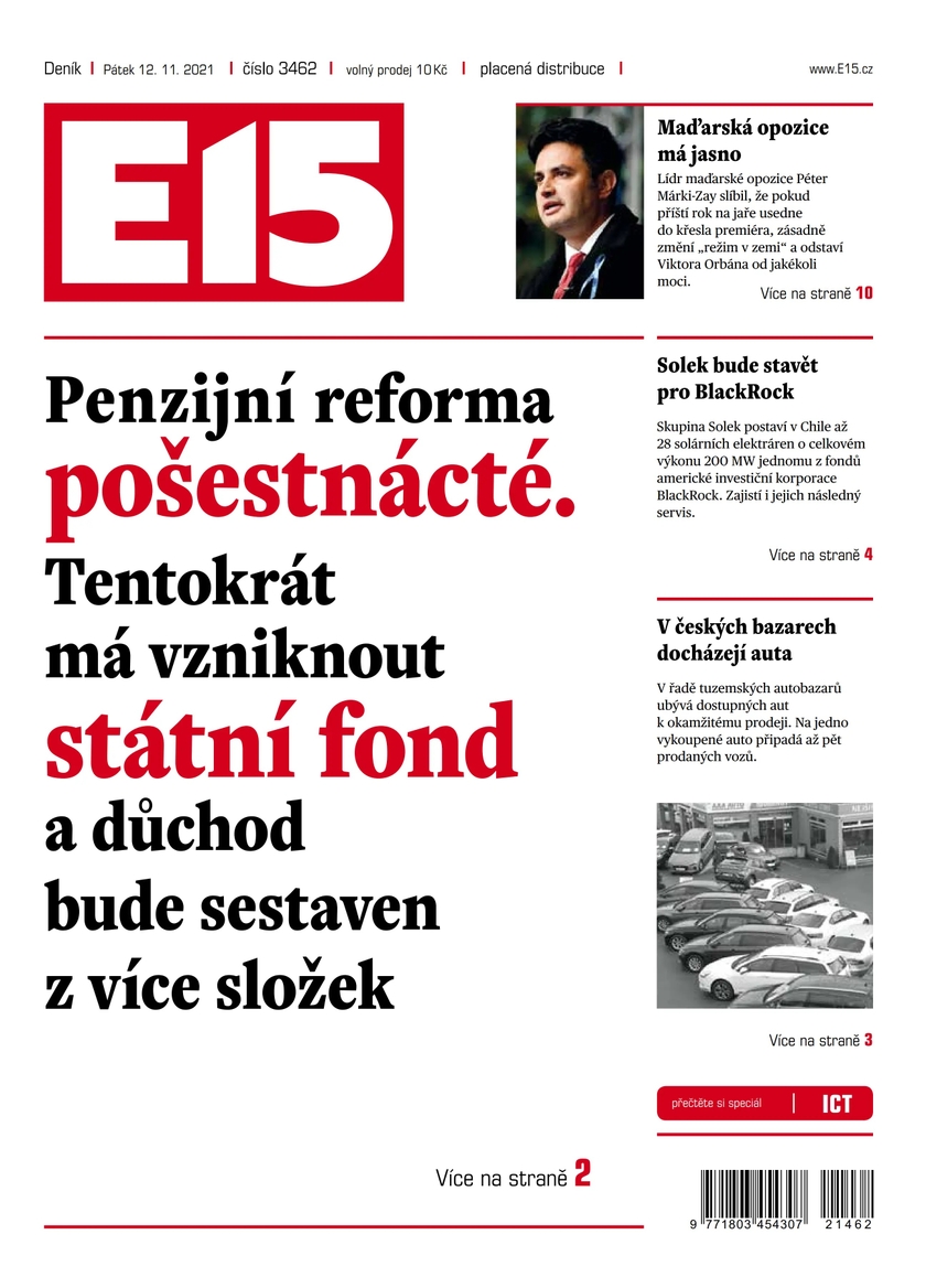 E-magazín e15 - 12.11.2021 - CZECH NEWS CENTER a. s.