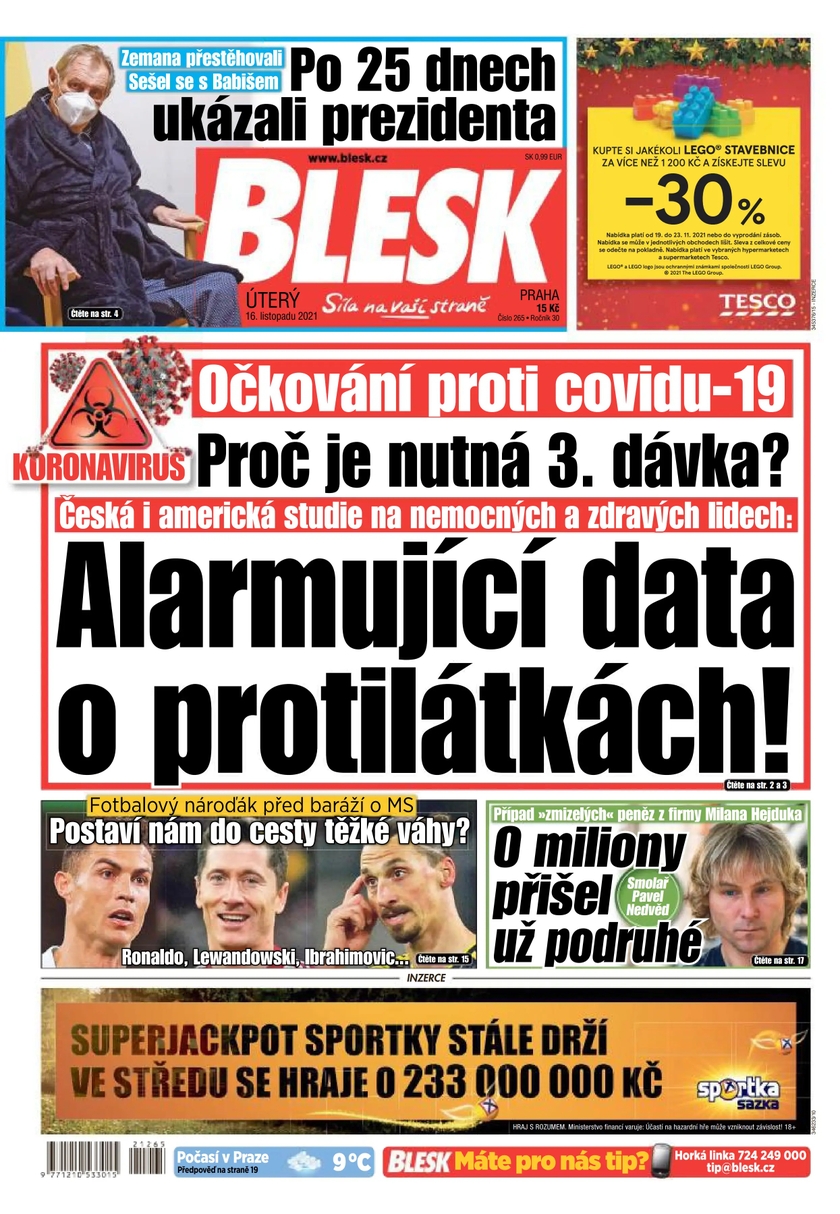E-magazín BLESK - 16.11.2021 - CZECH NEWS CENTER a. s.