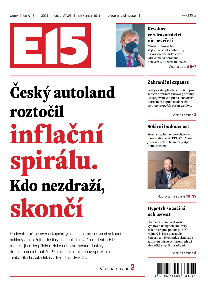E-magazín e15 - 16.11.2021 - CZECH NEWS CENTER a. s.