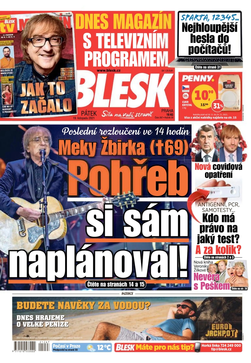 E-magazín BLESK - 19.11.2021 - CZECH NEWS CENTER a. s.