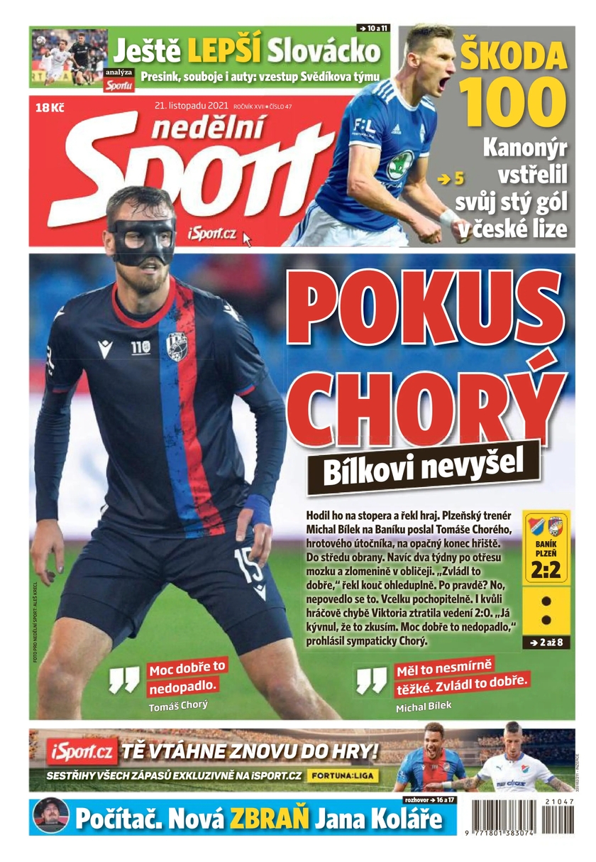 E-magazín nedělní Sport - 47/2021 - CZECH NEWS CENTER a. s.