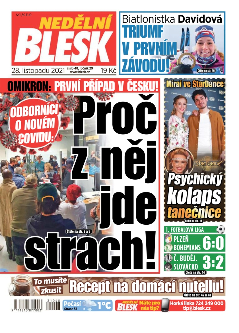 E-magazín NEDĚLNÍ BLESK - 48/2021 - CZECH NEWS CENTER a. s.
