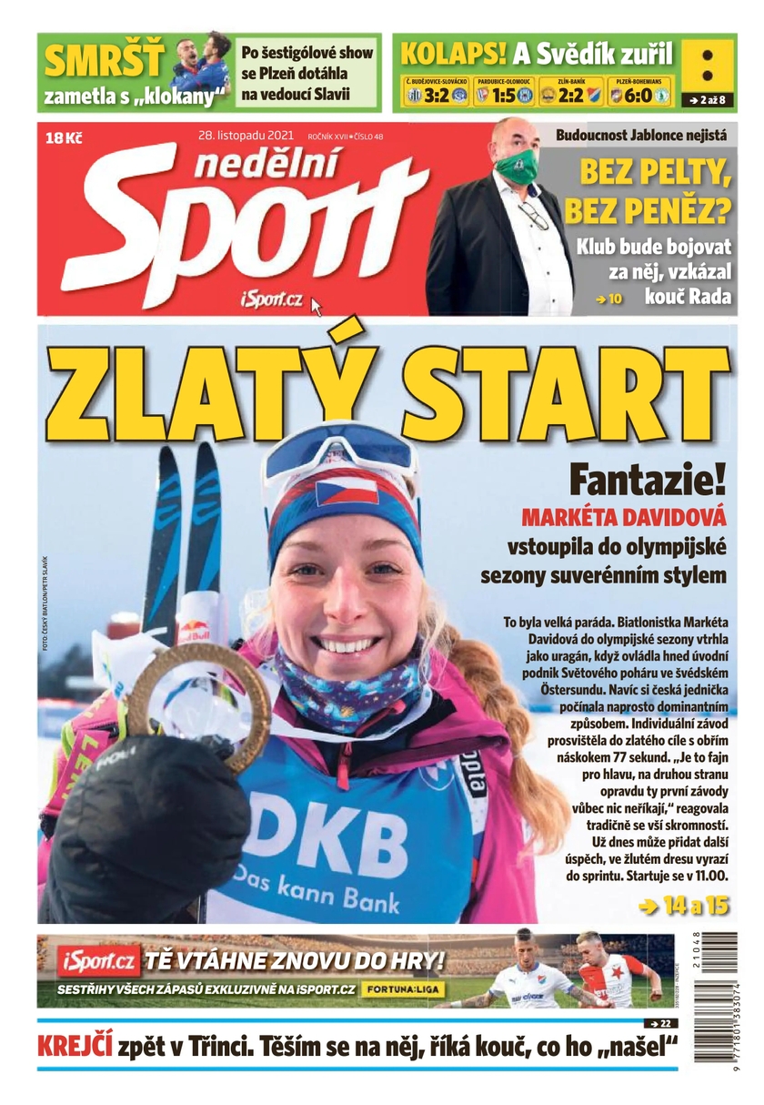 E-magazín nedělní Sport - 48/2021 - CZECH NEWS CENTER a. s.