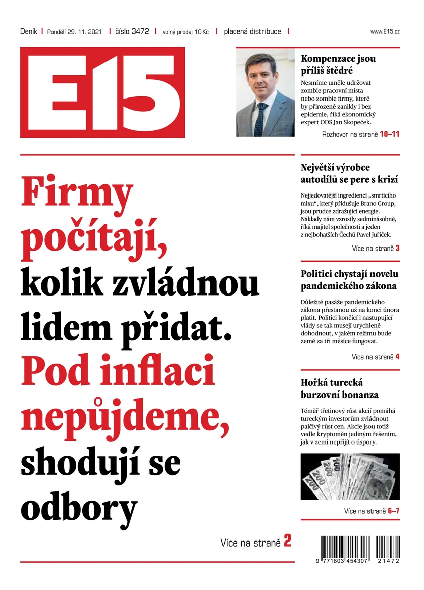 E-magazín e15 - 29.11.2021 - CZECH NEWS CENTER a. s.