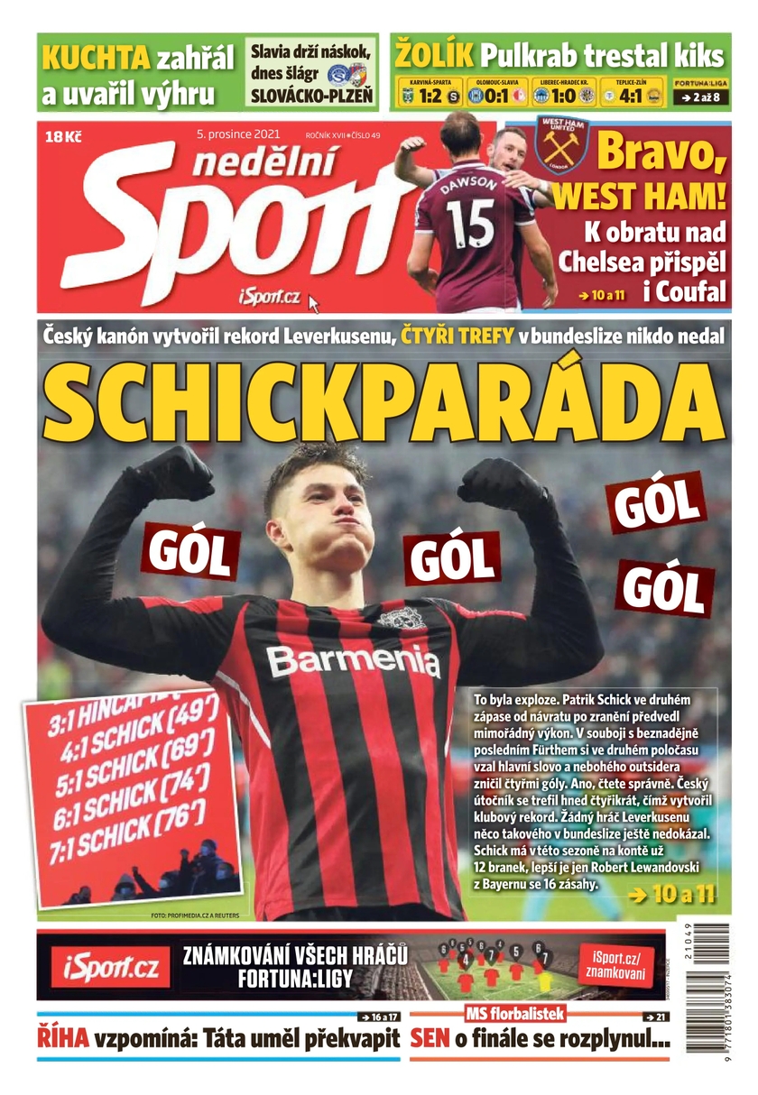 E-magazín nedělní Sport - 49/2021 - CZECH NEWS CENTER a. s.