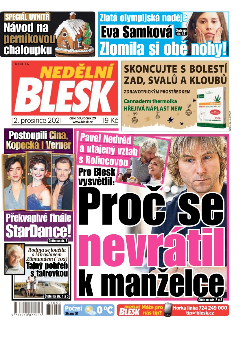E-magazín NEDĚLNÍ BLESK - 50/2021 - CZECH NEWS CENTER a. s.