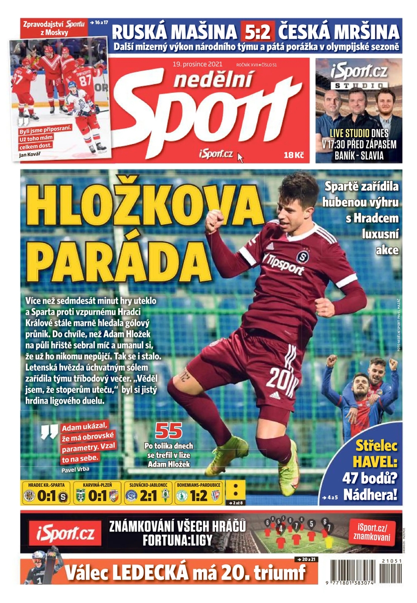 E-magazín nedělní Sport - 51/2021 - CZECH NEWS CENTER a. s.