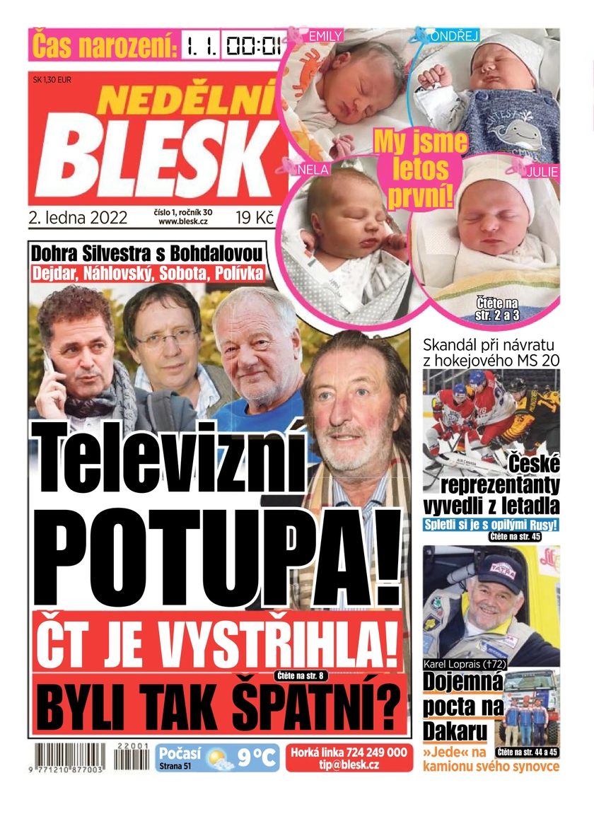 E-magazín NEDĚLNÍ BLESK - 1/2022 - CZECH NEWS CENTER a. s.