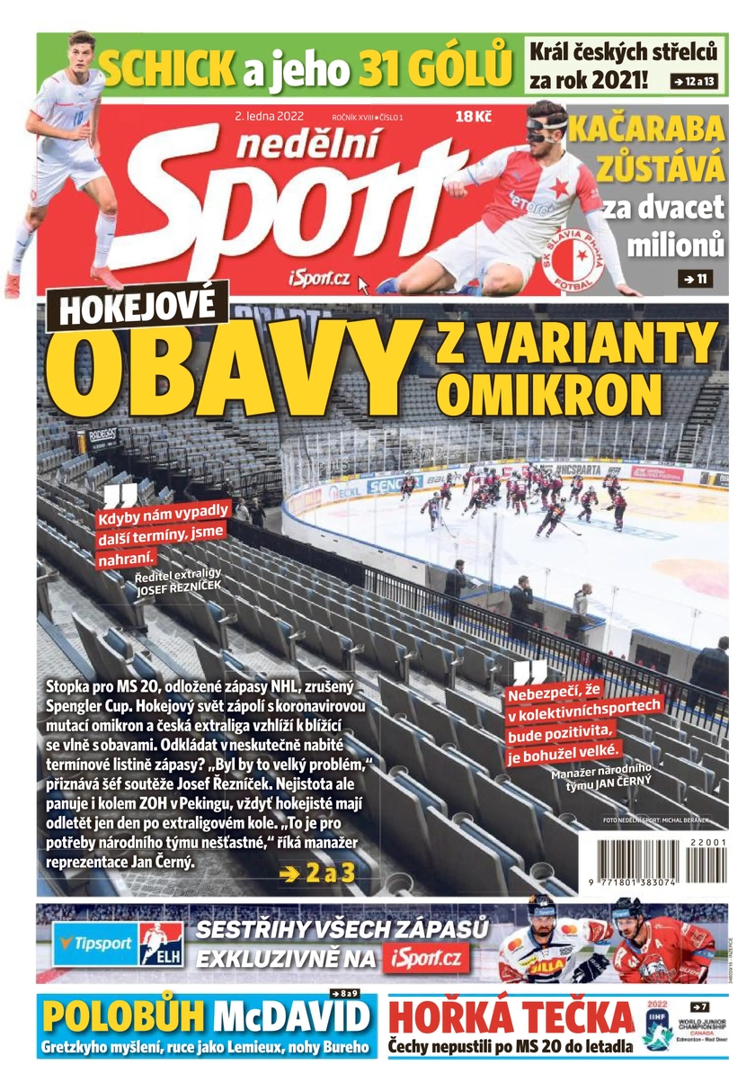E-magazín nedělní Sport - 1/2022 - CZECH NEWS CENTER a. s.