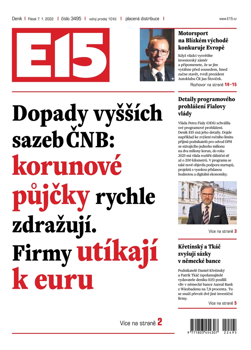 E-magazín e15 - 7.1.2022 - CZECH NEWS CENTER a. s.