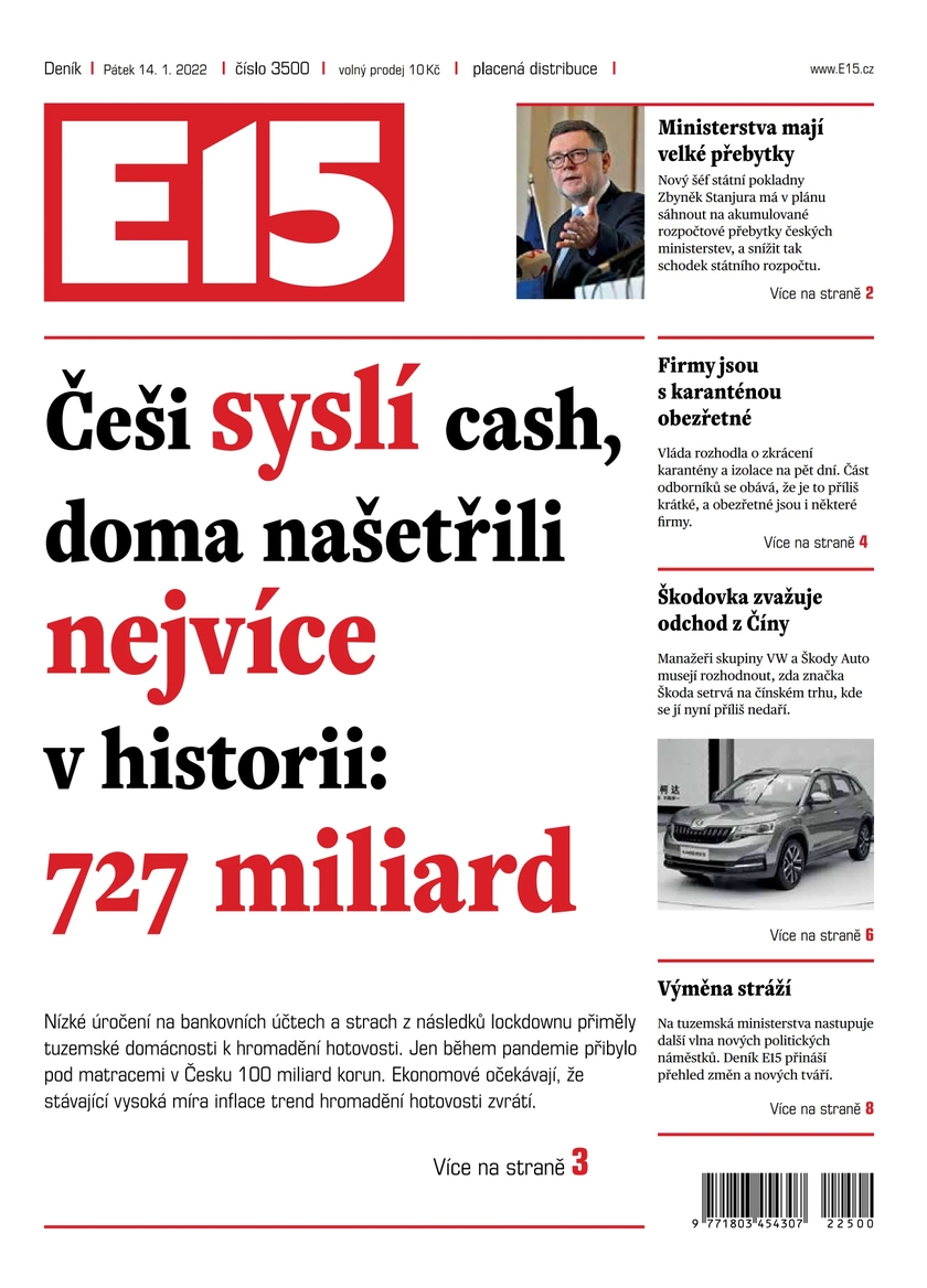 E-magazín e15 - 14.1.2022 - CZECH NEWS CENTER a. s.