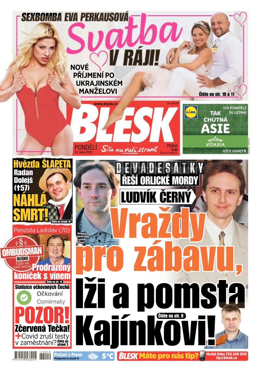 E-magazín BLESK - 24.1.2022 - CZECH NEWS CENTER a. s.