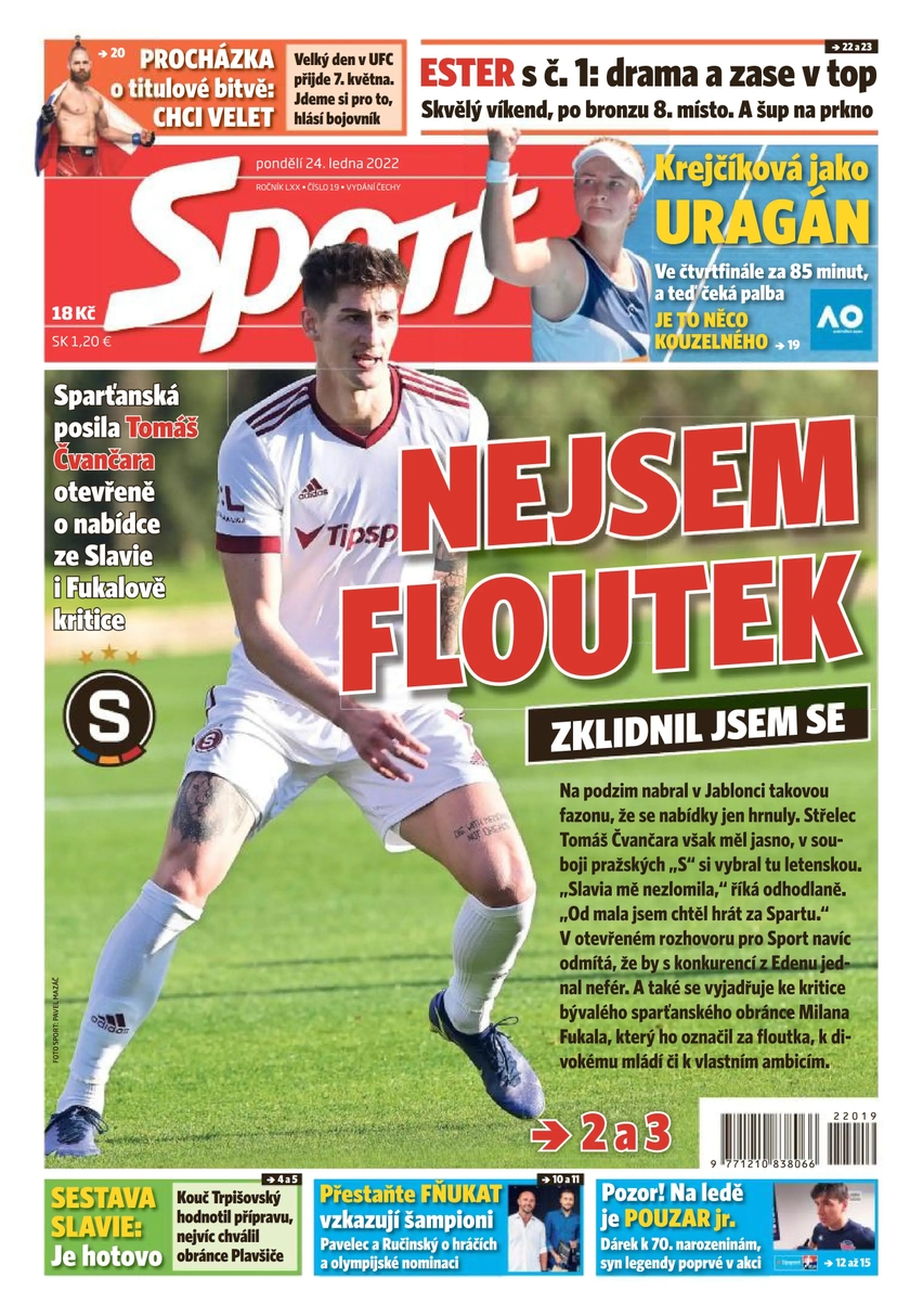 E-magazín Sport - 24.1.2022 - CZECH NEWS CENTER a. s.