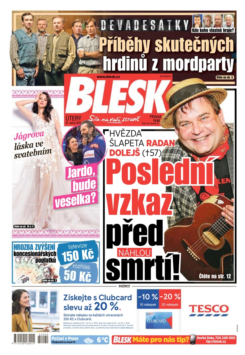E-magazín BLESK - 25.1.2022 - CZECH NEWS CENTER a. s.