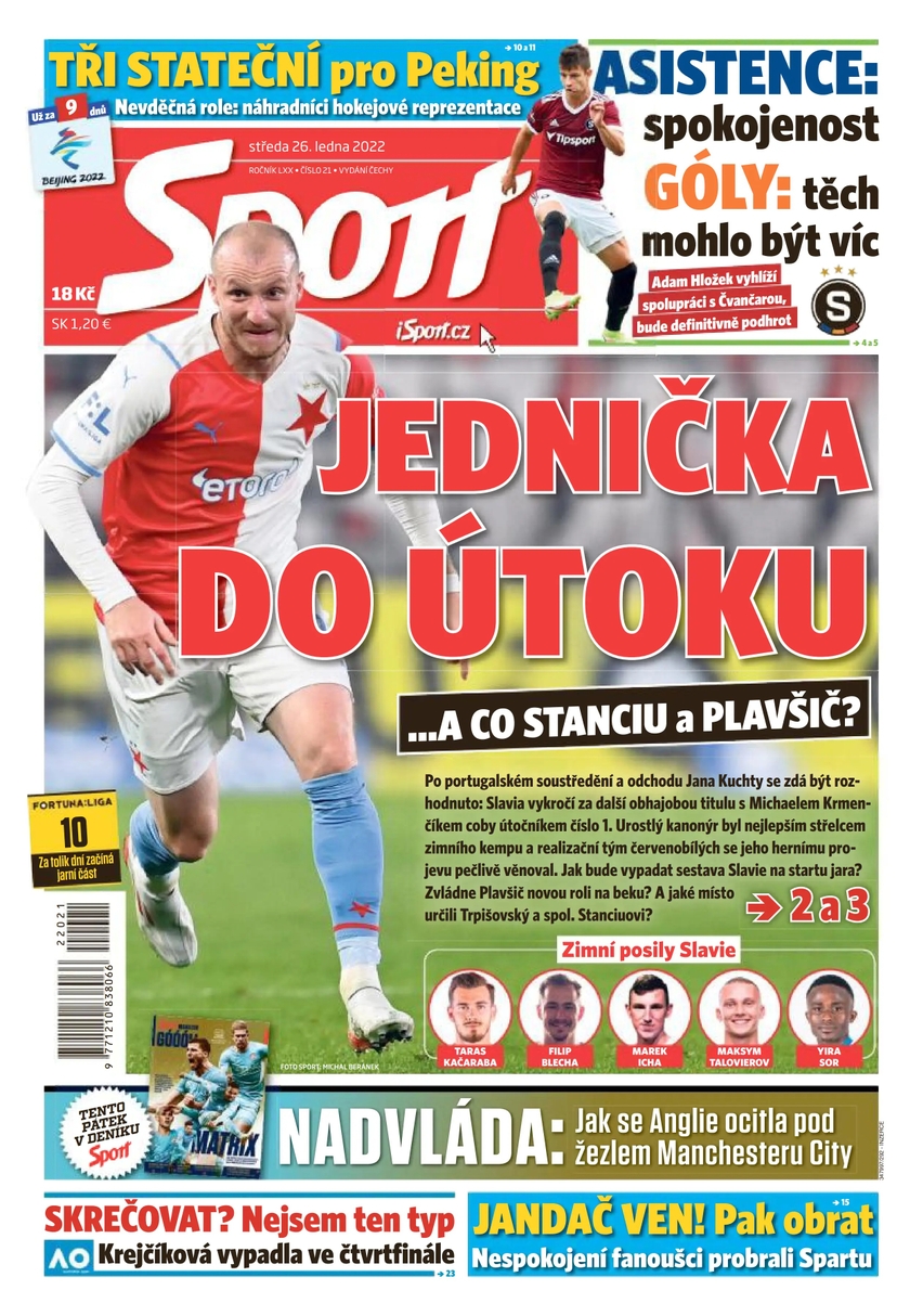 E-magazín Sport - 26.1.2022 - CZECH NEWS CENTER a. s.